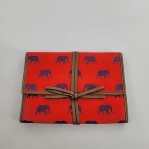 Stella & Dot Jewelry Organizer Travel Bag Pouch Elephant Print